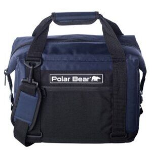 Polar Bear 12 Pack Original Nylon Soft Side Cooler Ice Chest Bag Navy Blue